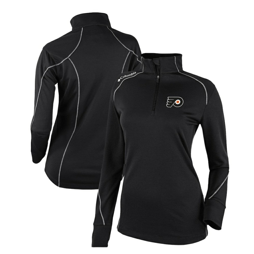 Philadelphia Flyers Columbia Women's Omni-Wick Shotgun 2.0 Quarter-Zip Pullover Top - Black - NHL 200629457