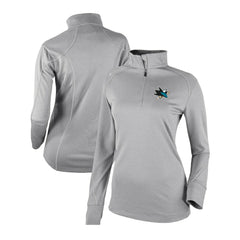 San Jose Sharks Columbia Women's Omni-Wick Shotgun 2.0 Quarter-Zip Pullover Top - Gray - NHL 200629459