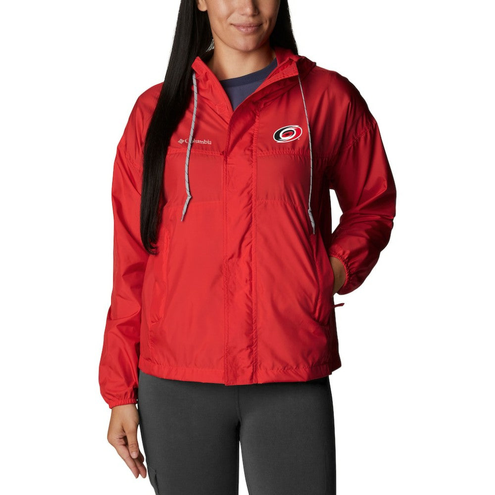 Carolina Hurricanes Columbia Women's Flash Challenger Full-Zip Windbreaker Jacket - Red - NHL 200629481