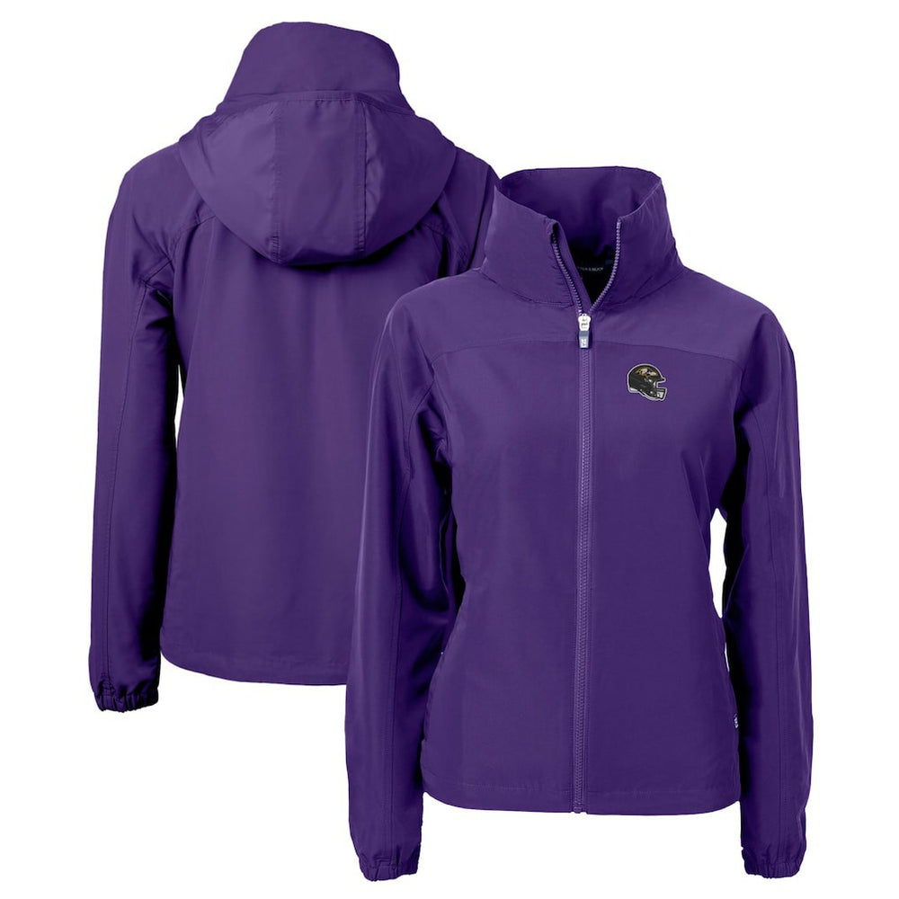 Baltimore Ravens Cutter & Buck Women's Charter Eco Recycled Full-Zip Jacket Purple