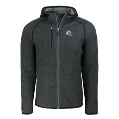 Indianapolis Colts Cutter & Buck Helmet Mainsail Sweater-Knit Full-Zip Hoodie Heather Charcoal