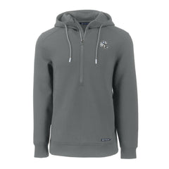Indianapolis Colts Cutter & Buck Helmet Roam Eco Half-Zip Recycled Pullover Hoodie Gray