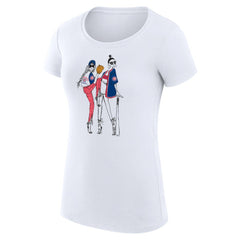 Chicago Cubs G-III 4Her by Carl Banks Women's Super-Slim Fit Lightweight Baseball Girls T-Shirt - White - MLB Sale