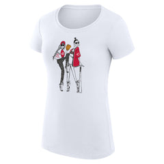 Cincinnati Reds G-III 4Her by Carl Banks Women's Super-Slim Fit Lightweight Baseball Girls T-Shirt - White - MLB Sale