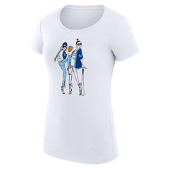 Kansas City Royals G-III 4Her by Carl Banks Women's Super-Slim Fit Lightweight Baseball Girls T-Shirt - White - MLB on Sale