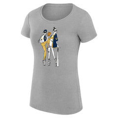 Milwaukee Brewers G-III 4Her by Carl Banks Women's Super-Slim Fit Lightweight Baseball Girls T-Shirt - Heather Gray - MLB on Sale