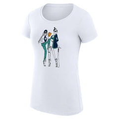 Seattle Mariners G-III 4Her by Carl Banks Women's Super-Slim Fit Lightweight Baseball Girls T-Shirt - White - MLB Sale