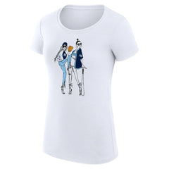 Tampa Bay Rays G-III 4Her by Carl Banks Women's Super-Slim Fit Lightweight Baseball Girls T-Shirt - White - MLB Lifestyle