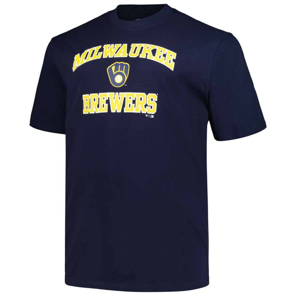 Milwaukee Brewers Profile Big & Tall Heart & Soul T-Shirt - Navy - MLB Lifestyle