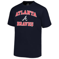 Atlanta Braves Profile Big & Tall Heart & Soul T-Shirt - Navy - MLB Online