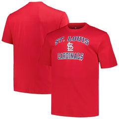 St. Louis Cardinals Profile Big & Tall Heart & Soul T-Shirt - Red - MLB Discount