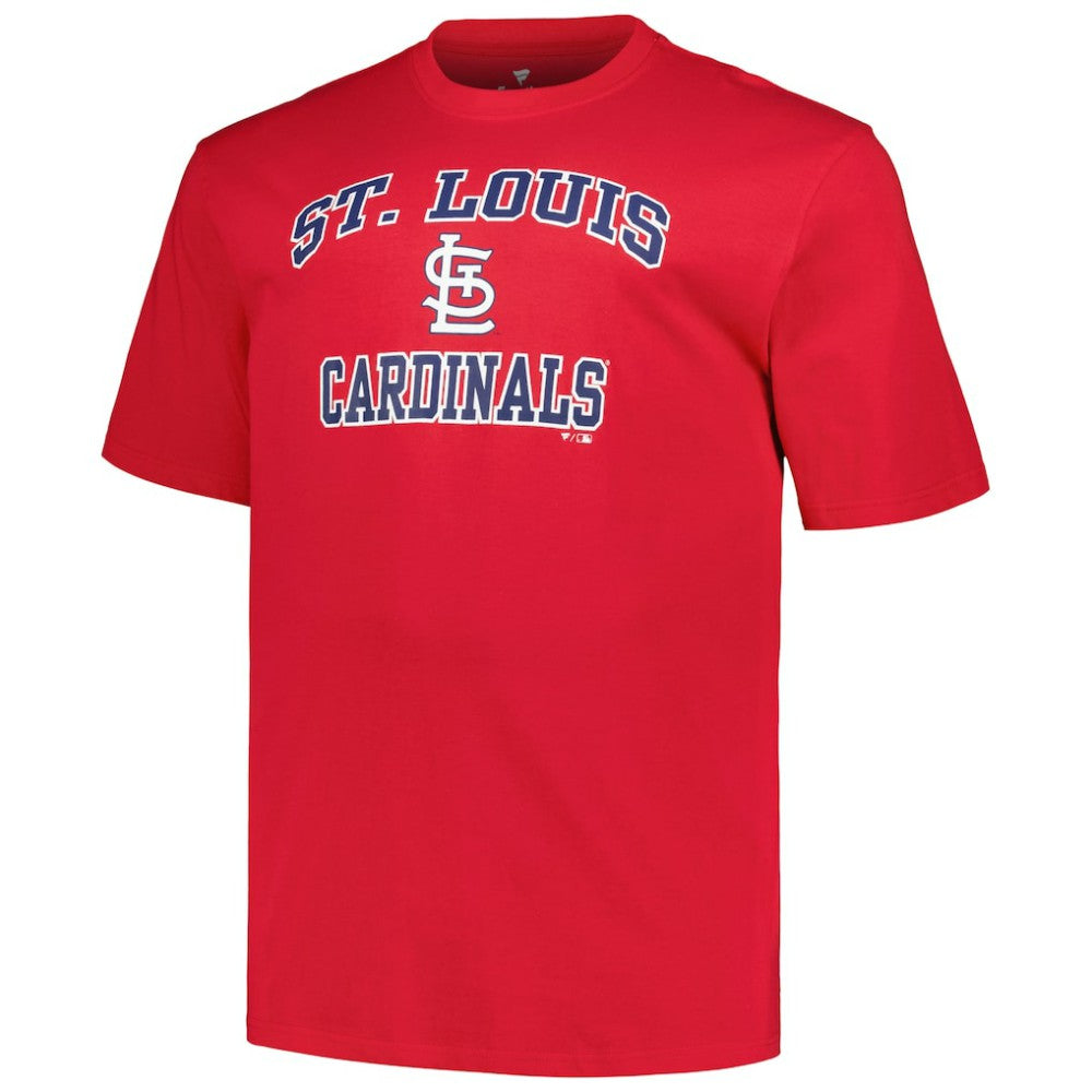 St. Louis Cardinals Profile Big & Tall Heart & Soul T-Shirt - Red - MLB Discount