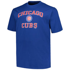 Chicago Cubs Profile Big & Tall Heart & Soul T-Shirt - Royal - MLB Lifestyle