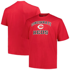 Cincinnati Reds Profile Big & Tall Heart & Soul T-Shirt - Red - MLB Lifestyle