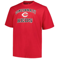 Cincinnati Reds Profile Big & Tall Heart & Soul T-Shirt - Red - MLB Lifestyle