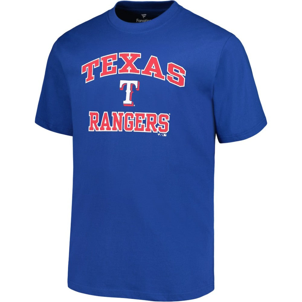 Texas Rangers Profile Big & Tall Heart & Soul T-Shirt - Royal - MLB Sale