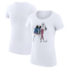 Colorado Avalanche G-III 4Her by Carl Banks Women's Super-Slim Fit Lightweight Hockey Girls T-Shirt - White - NHL 200632796