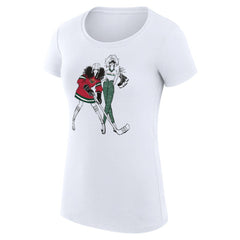 Minnesota Wild G-III 4Her by Carl Banks Women's Super-Slim Fit Lightweight Hockey Girls T-Shirt - White - NHL 200632809