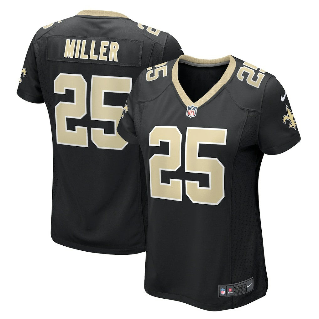 Nike Kendre Miller New Orleans Saints Women's Team Game Jersey Black