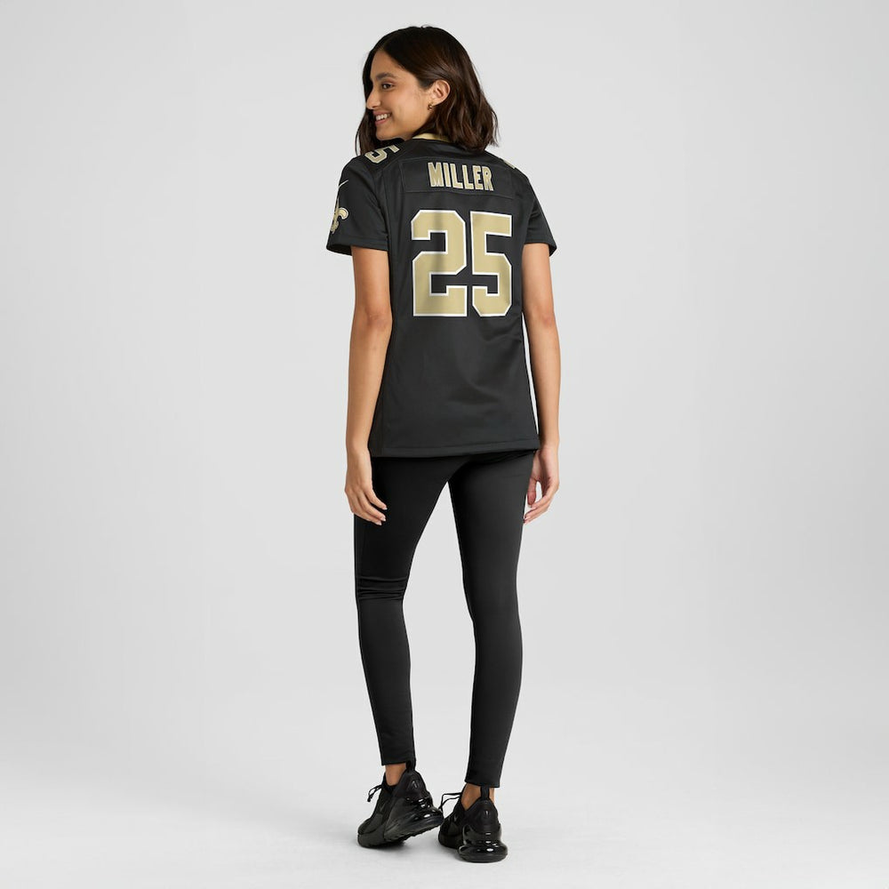 Nike Kendre Miller New Orleans Saints Women's Team Game Jersey Black