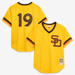 Tony Gwynn San Diego Padres Mitchell & Ness Authentic Batting Practice Jersey - Gold - Mitchell & Ness Lifestyle