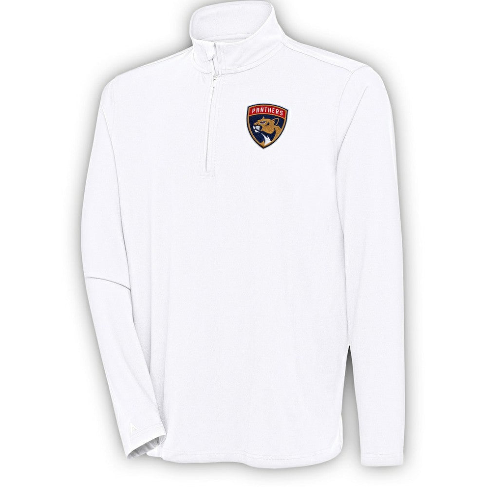 Florida Panthers Antigua Hunk Quarter-Zip Pullover Top - White - NHL 200640635
