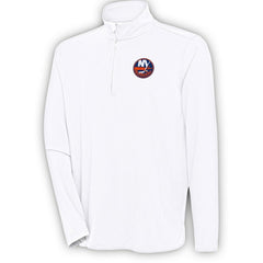 New York Islanders Antigua Hunk Quarter-Zip Pullover Top - White - NHL 200640704