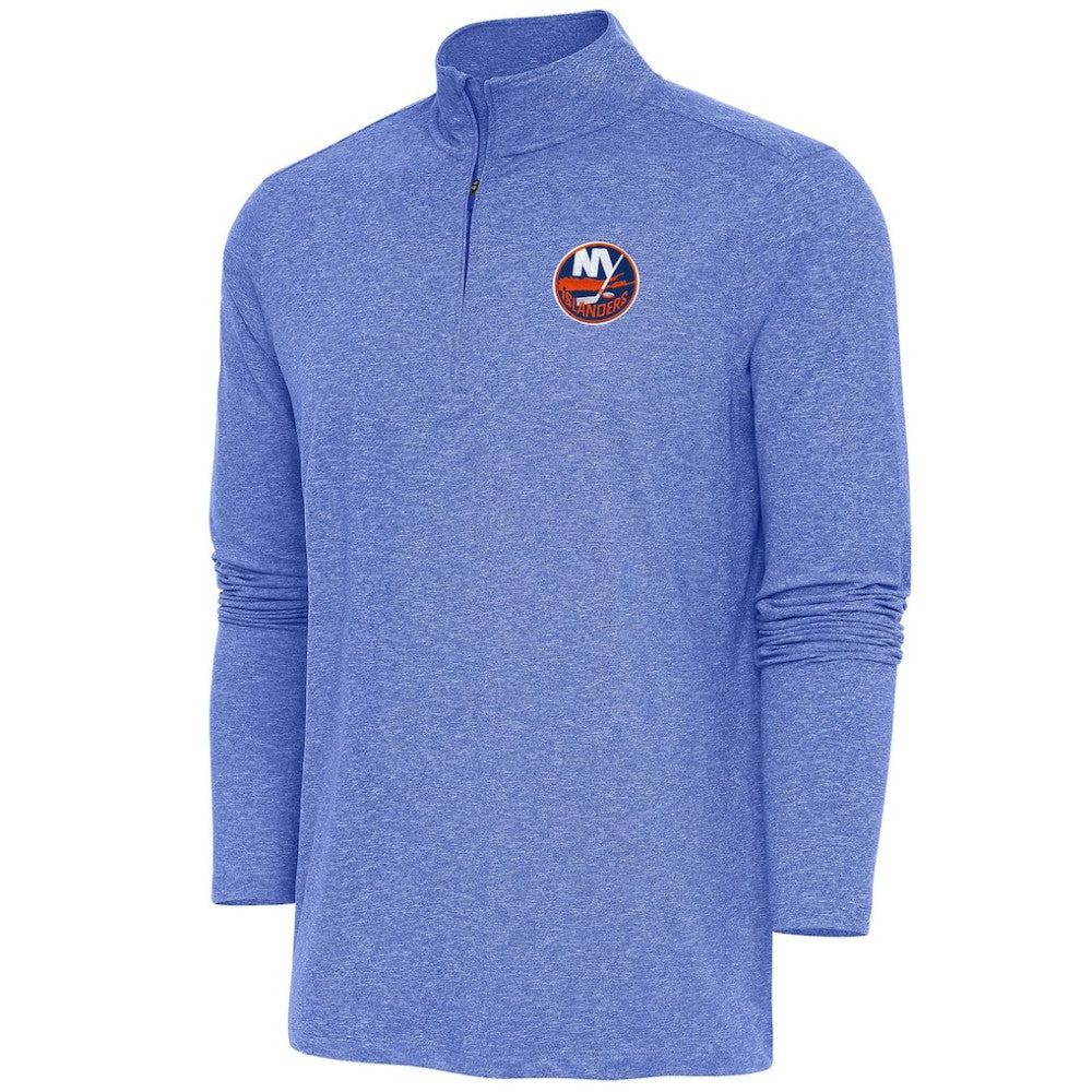 New York Islanders Antigua Hunk Quarter-Zip Pullover Top - Heather Royal - NHL 200640711