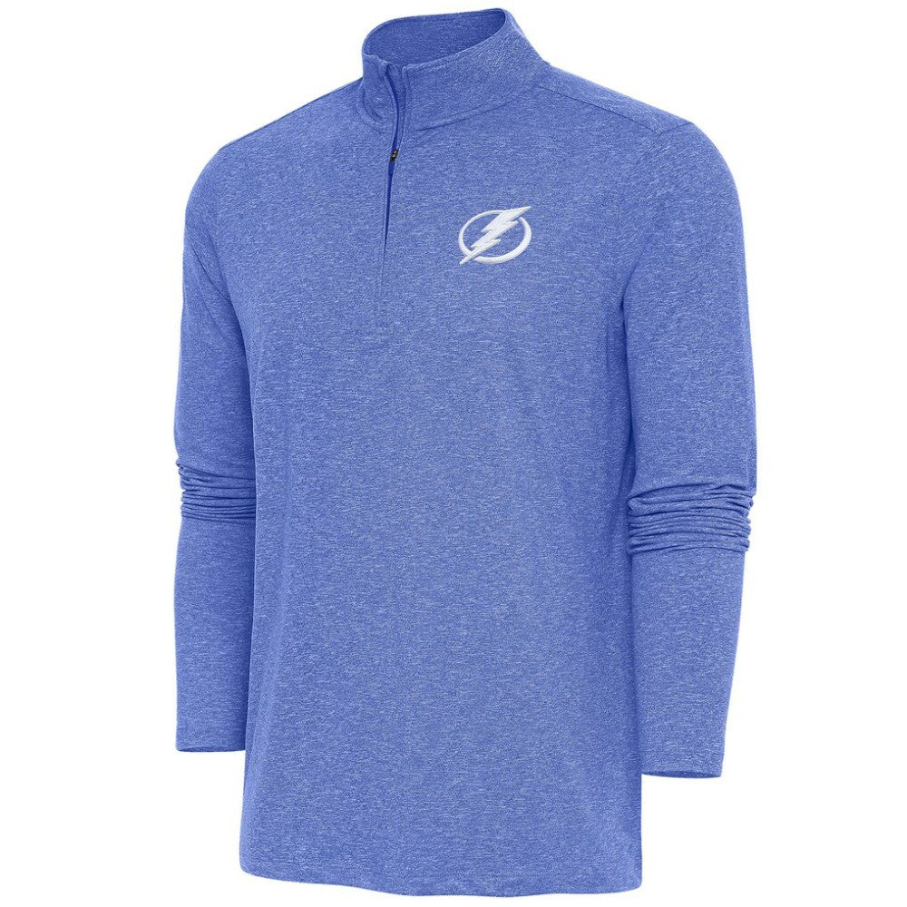 Tampa Bay Lightning Antigua Hunk Quarter-Zip Pullover Top - Heather Royal - NHL 200640761