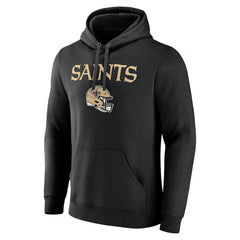 Alvin Kamara New Orleans Saints Team Wordmark Player Name & Number Pullover Hoodie Black