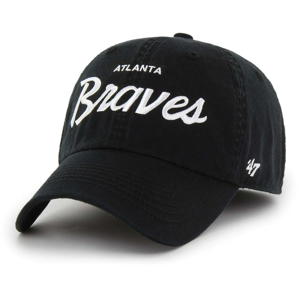 Atlanta Braves '47 Crosstown Classic Franchise Fitted Hat - Black - 47 brand Online
