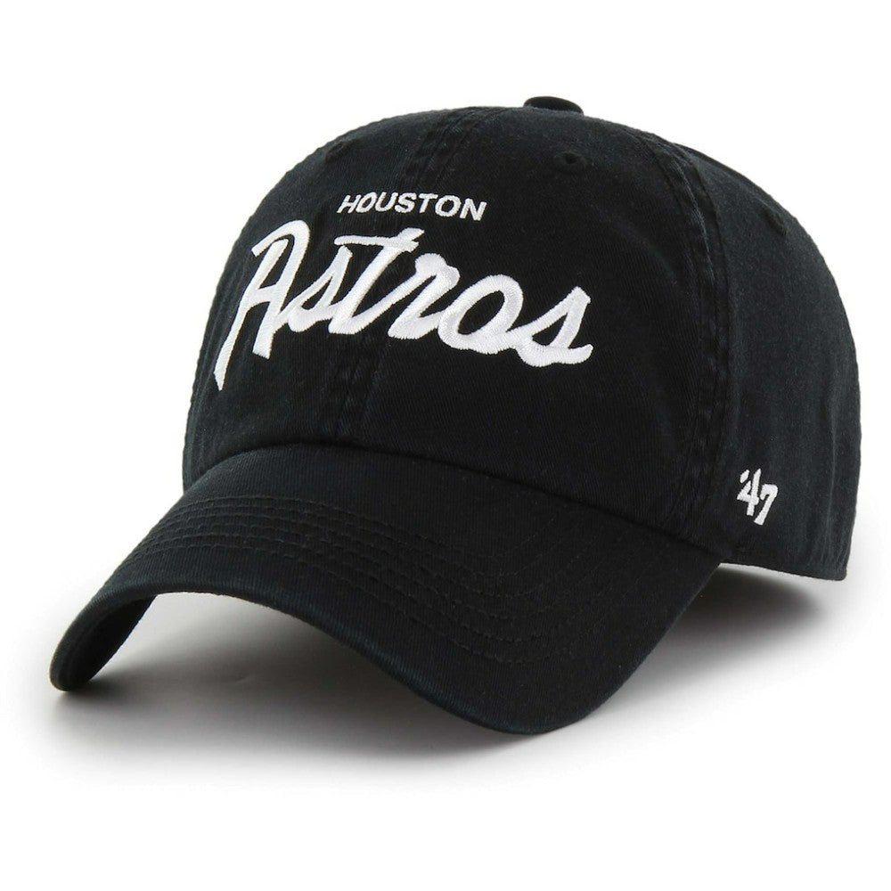 Houston Astros '47 Crosstown Classic Franchise Fitted Hat - Black - 47 brand Lifestyle