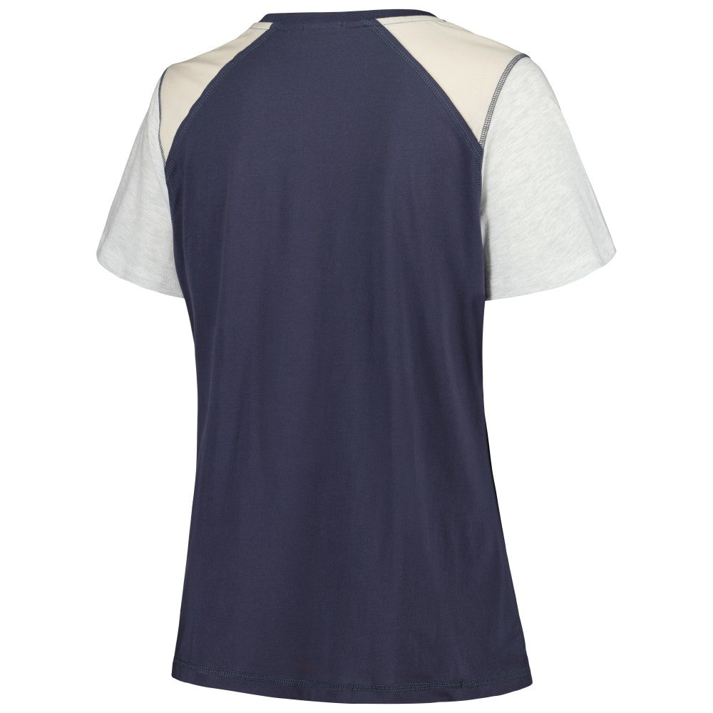 Houston Astros '47 Women's Plus Size Henley T-Shirt - Navy/Gray - 47 brand Sale