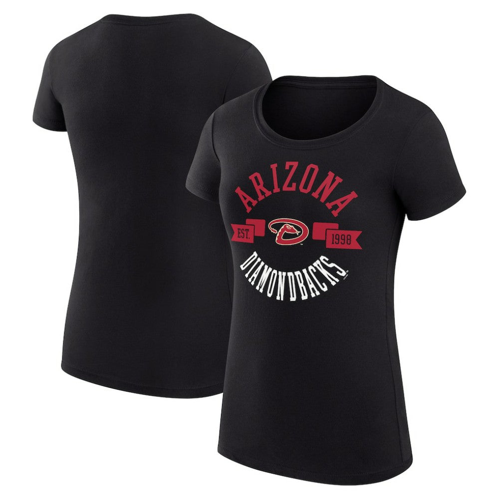 Arizona Diamondbacks G-III 4Her by Carl Banks Women's Super-Slim Fit Lightweight City Graphic T-Shirt - Black - MLB on Sale