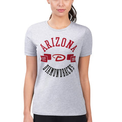 Arizona Diamondbacks G-III 4Her by Carl Banks Women's Super-Slim Fit Lightweight City Graphic T-Shirt - Heather Gray - MLB Discount