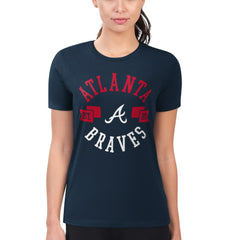 Atlanta Braves G-III 4Her by Carl Banks Women's Super-Slim Fit Lightweight City Graphic T-Shirt - Navy - MLB Online