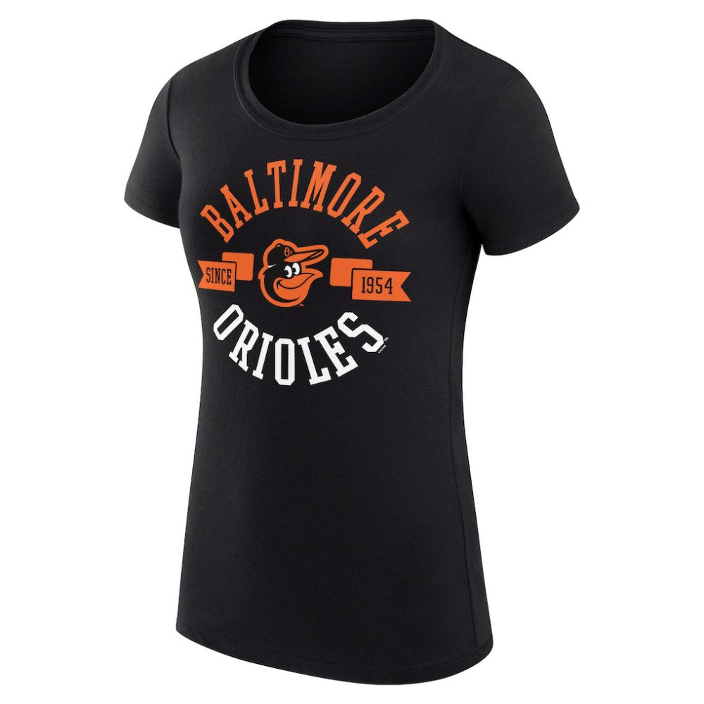 Baltimore Orioles G-III 4Her by Carl Banks Women's Super-Slim Fit Lightweight City Graphic T-Shirt - Black - MLB Online