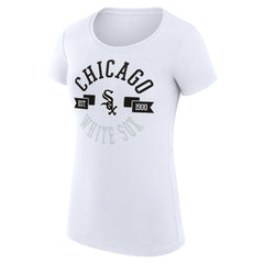Chicago White Sox G-III 4Her by Carl Banks Women's Super-Slim Fit Lightweight City Graphic T-Shirt - White - MLB Lifestyle
