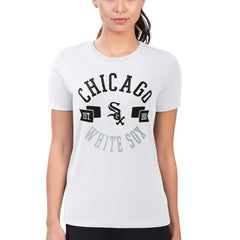 Chicago White Sox G-III 4Her by Carl Banks Women's Super-Slim Fit Lightweight City Graphic T-Shirt - White - MLB Lifestyle