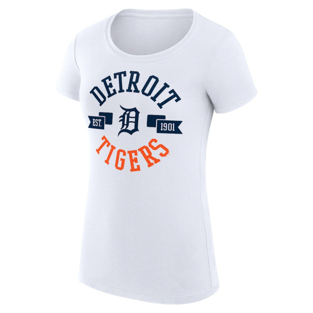 Detroit Tigers G-III 4Her by Carl Banks Women's Super-Slim Fit Lightweight City Graphic T-Shirt - White - MLB Online