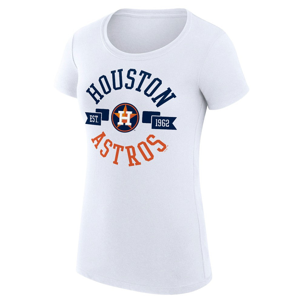 Houston Astros G-III 4Her by Carl Banks Women's Super-Slim Fit Lightweight City Graphic T-Shirt - White - MLB Online