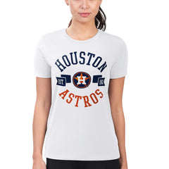 Houston Astros G-III 4Her by Carl Banks Women's Super-Slim Fit Lightweight City Graphic T-Shirt - White - MLB Online