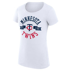 Minnesota Twins G-III 4Her by Carl Banks Women's Super-Slim Fit Lightweight City Graphic T-Shirt - White - MLB Online