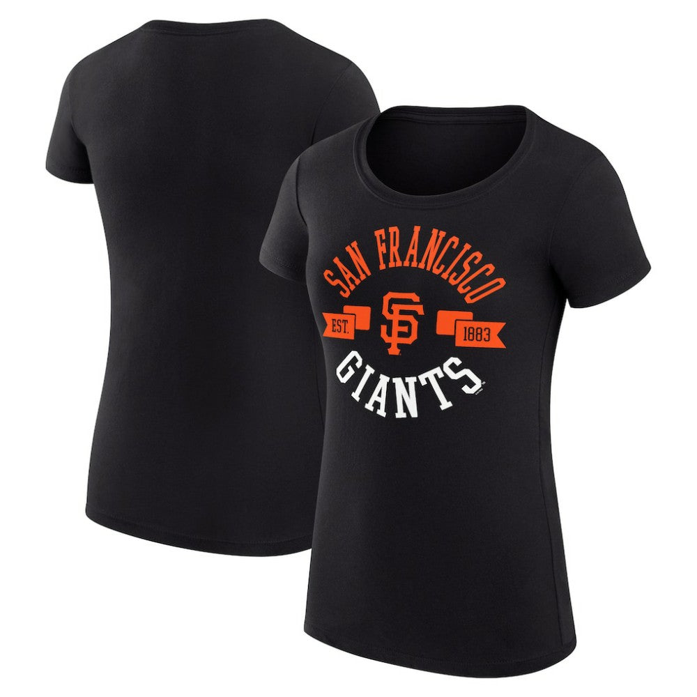 San Francisco Giants G-III 4Her by Carl Banks Women's Super-Slim Fit Lightweight City Graphic T-Shirt - Black - MLB Discount