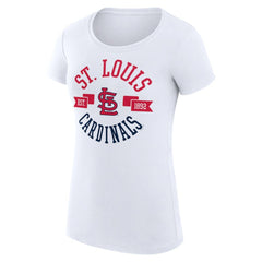 St. Louis Cardinals G-III 4Her by Carl Banks Women's Super-Slim Fit Lightweight City Graphic T-Shirt - White - MLB Sale