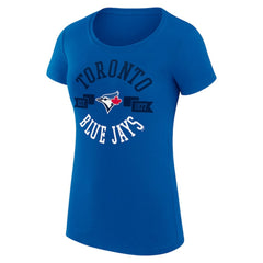 Toronto Blue Jays G-III 4Her by Carl Banks Women's Super-Slim Fit Lightweight City Graphic T-Shirt - Royal - MLB Lifestyle