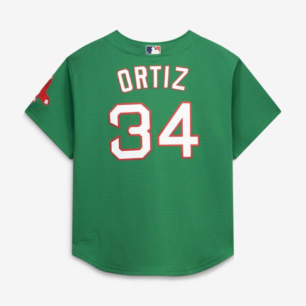David Ortiz Boston Red Sox Mitchell & Ness Cooperstown Collection Mesh Batting Practice Jersey - Kelly Green - Mitchell & Ness on Sale