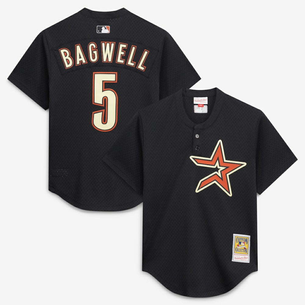 Jeff Bagwell Houston Astros Mitchell & Ness Authentic Batting Practice Jersey - Black - Mitchell & Ness Online