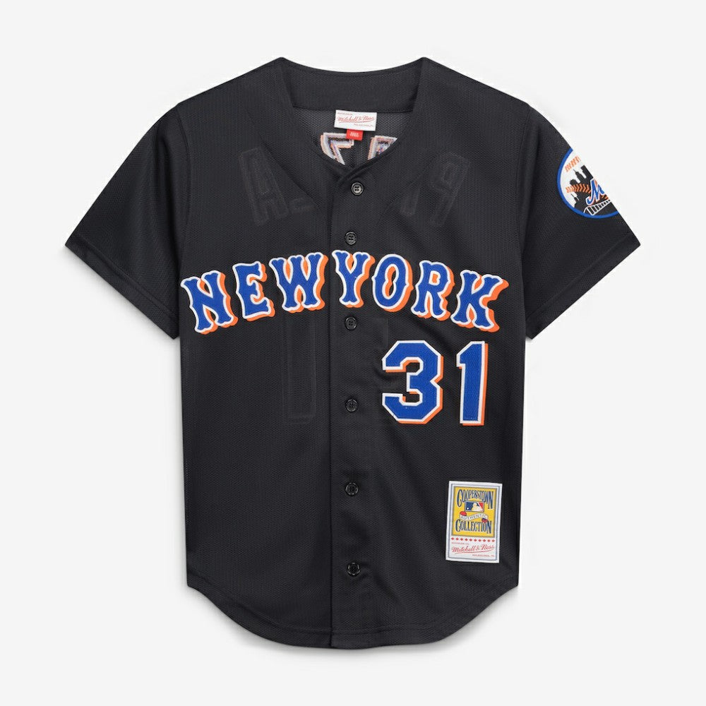 Mike Piazza New York Mets Mitchell & Ness Cooperstown Collection 2000 Batting Practice Jersey - Black - Mitchell & Ness Online