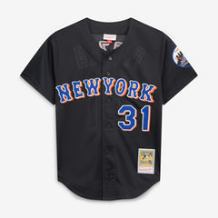 Mike Piazza New York Mets Mitchell & Ness Cooperstown Collection 2000 Batting Practice Jersey - Black - Mitchell & Ness Online